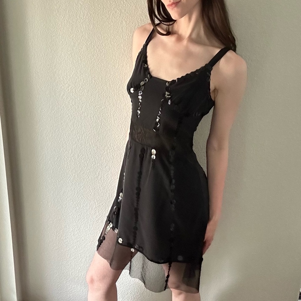 Marc Jacobs Silk Sequin Mini Dress